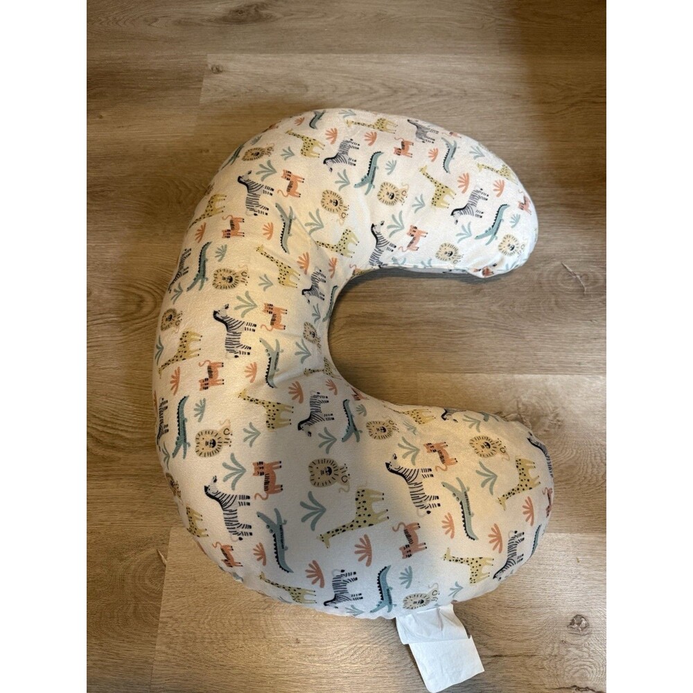 Nursing Support Pillow Safari Animals Print Zebra Lion Giraffe Cover